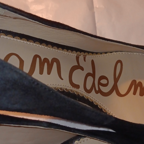 Sz6 Sam Edelman black suede pumps - Picture 2 of 6